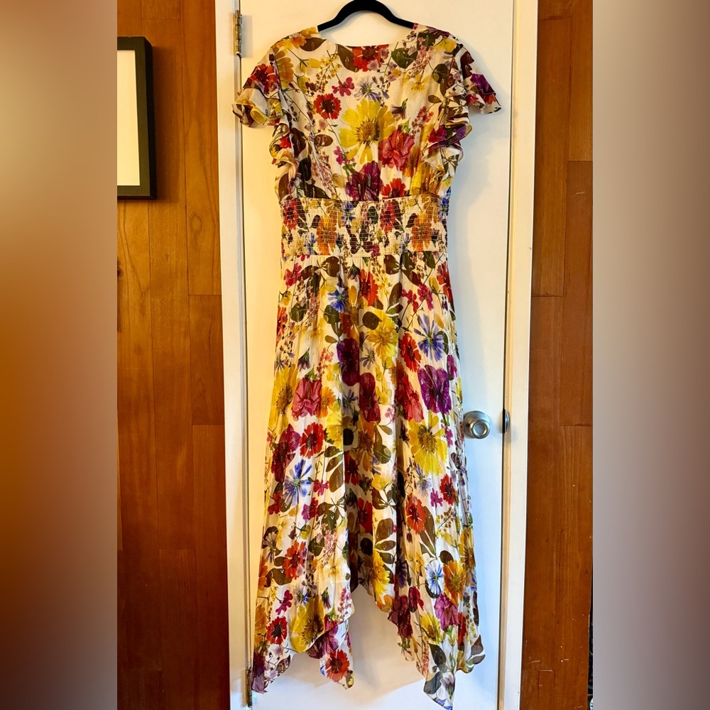 Shoshanna Pasadena Floral Midi Dress - Picture 3 of 8